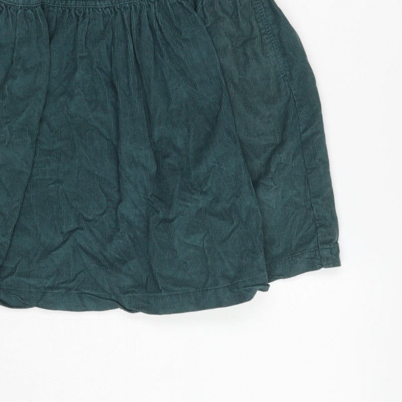 Additional view of Next girls’ green corduroy pinafore dress 7 years knee length cotton