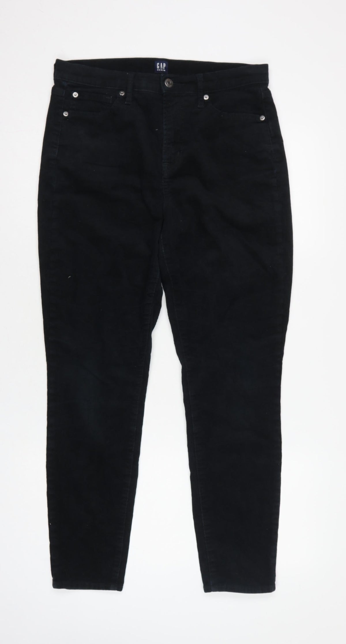 GAP Women Black UK 10 W30 L30 True Skinny Stretch Denim Jeggings