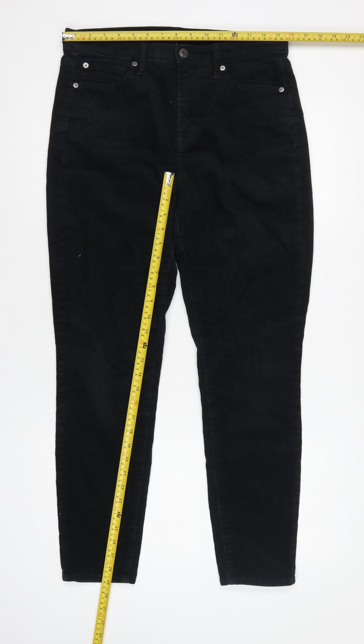 GAP Women Black UK 10 W30 L30 True Skinny Stretch Denim Jeggings
