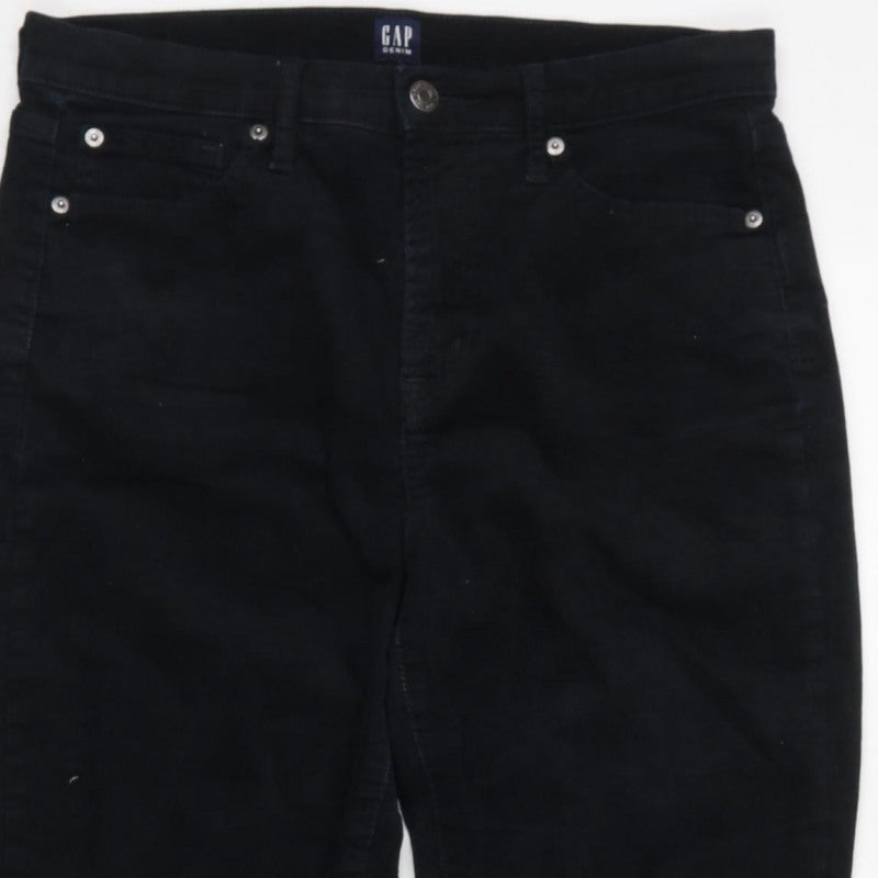 GAP Women Black UK 10 W30 L30 True Skinny Stretch Denim Jeggings