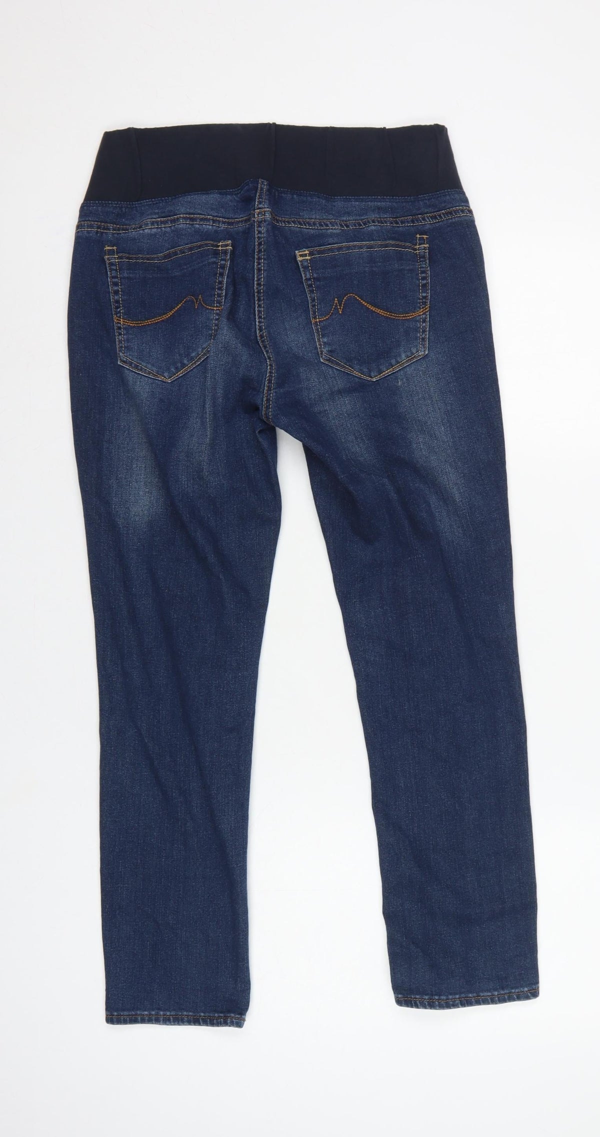 Next Women Blue Maternity Skinny Jeans Size 10 Regular Stretch