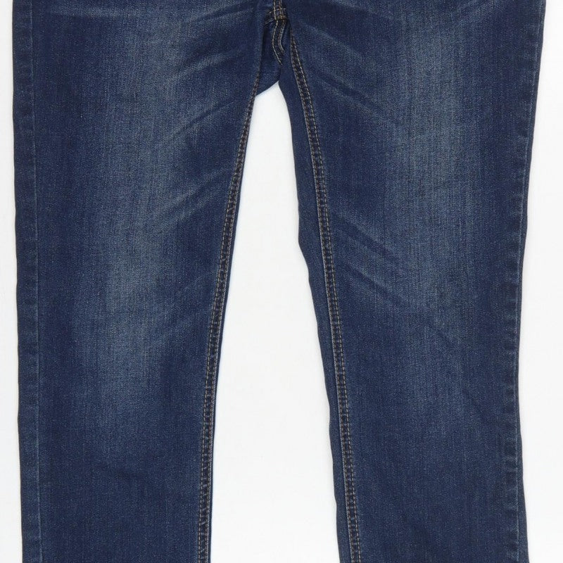 Next Women Blue Maternity Skinny Jeans Size 10 Regular Stretch