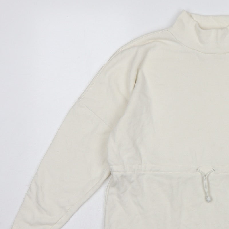 Marks and Spencer Women Ivory UK 8 High Neck Drawstring Sweatshirt