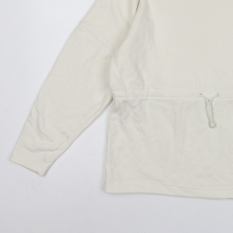 Marks and Spencer Women Ivory UK 8 High Neck Drawstring Sweatshirt