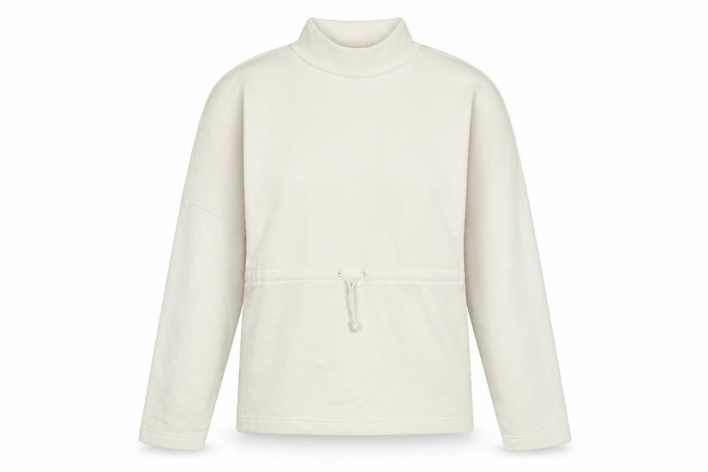 Marks and Spencer Women Ivory UK 8 High Neck Drawstring Sweatshirt