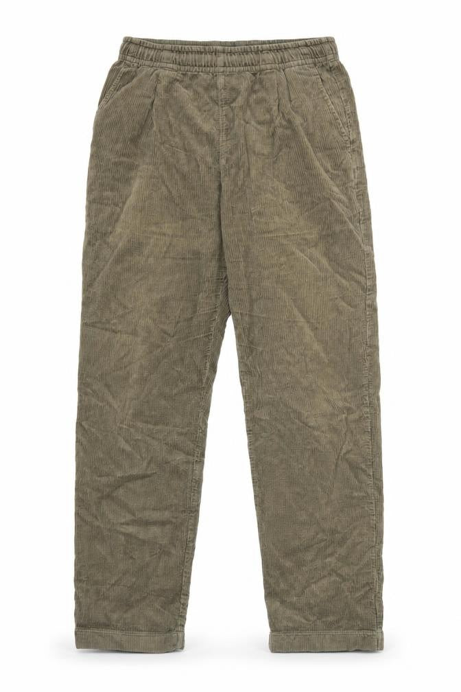 Uniqlo Women's Green S Corduroy Elastic Waist Tapered Trousers