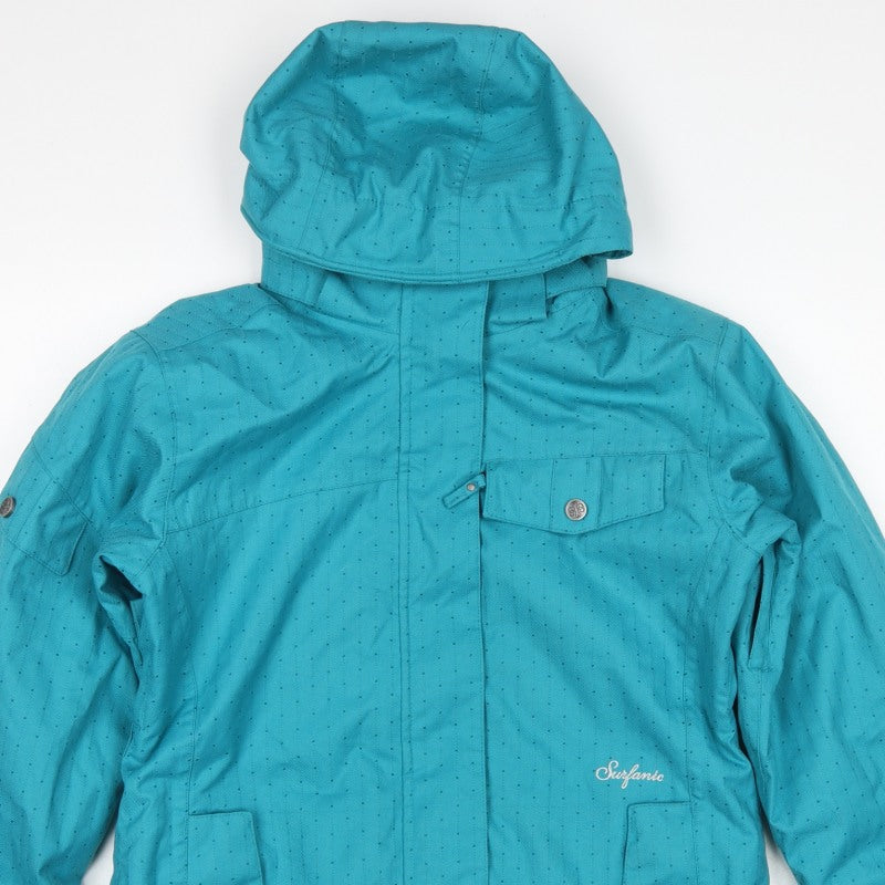 Surfanic Women’s Blue M Waterproof Breathable Hooded Ski Jacket