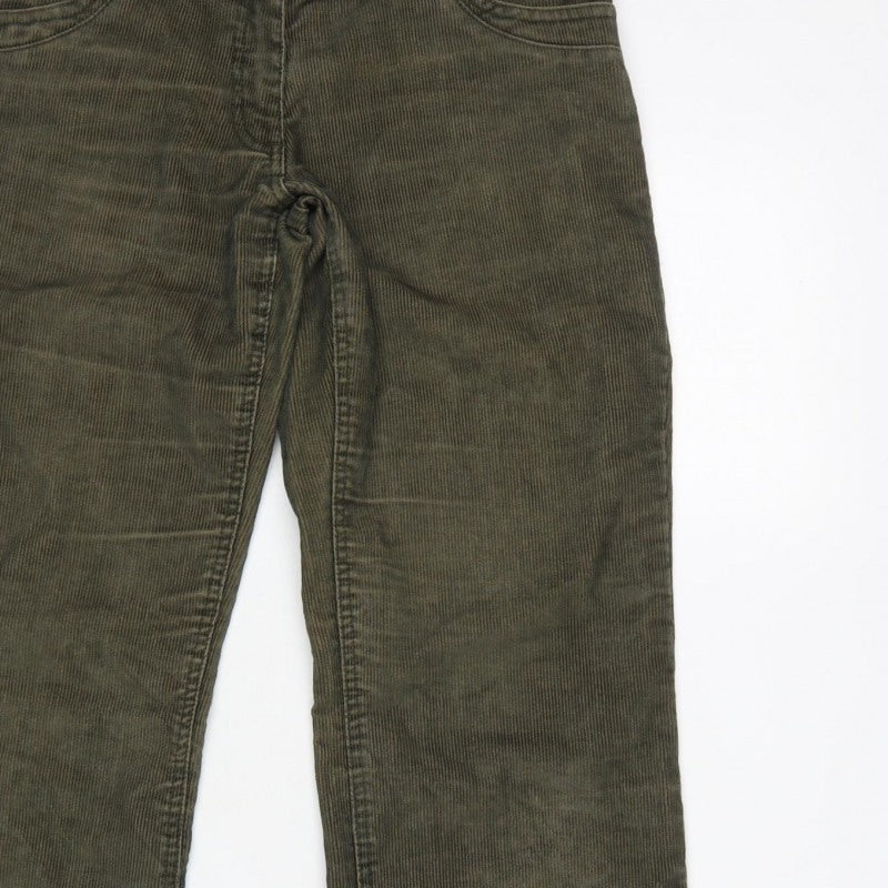 Mountain Beach Ocean Land Women's Green UK 10 Corduroy Bootcut Trousers