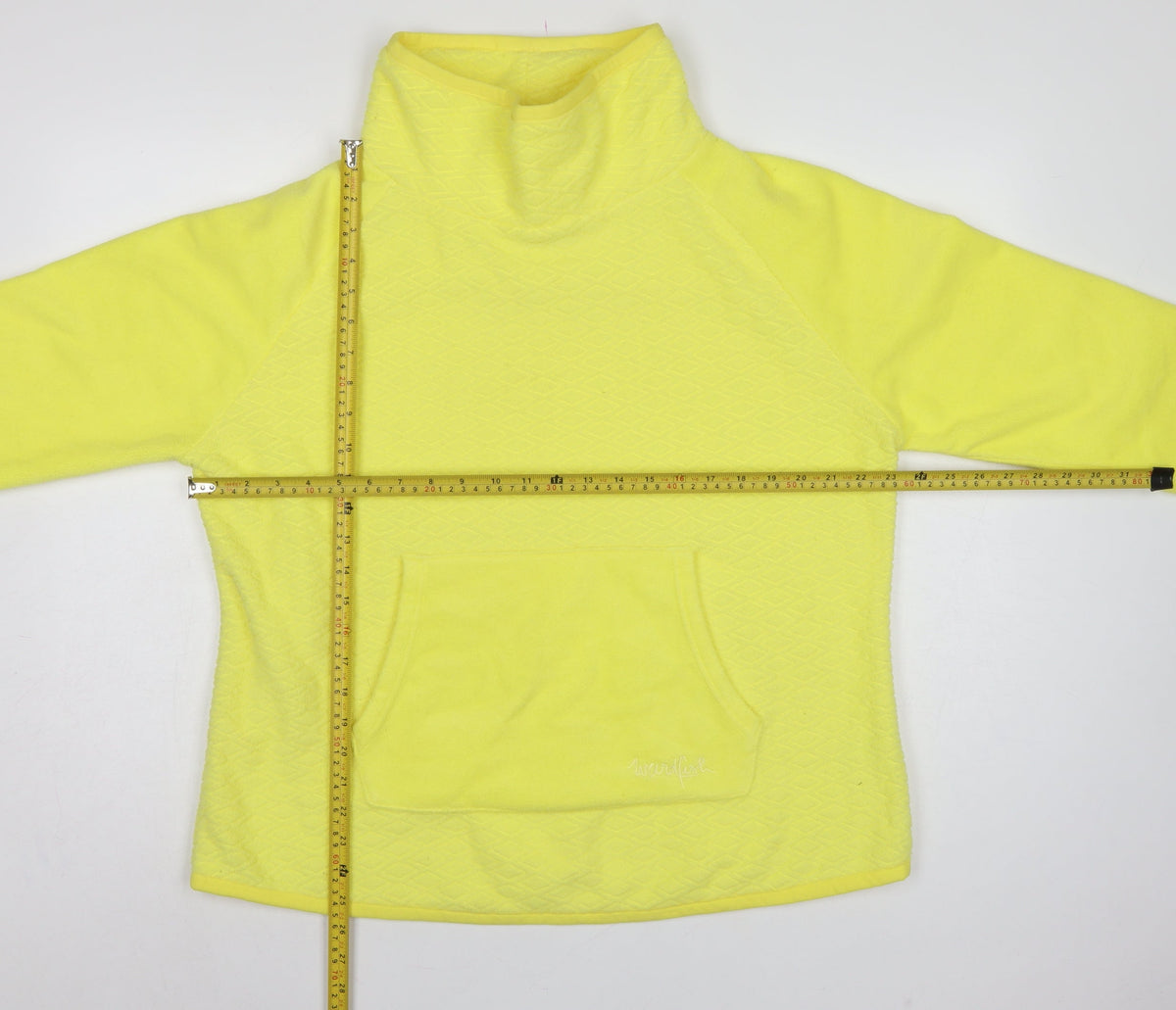 Weird Fish Women’s Yellow UK 20 Pullover Hooded Fleece Sweatshirt