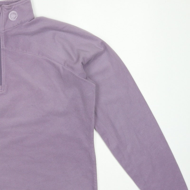 Columbia Women's Purple L 1/4 Zip Fleece Pullover Sweatshirt