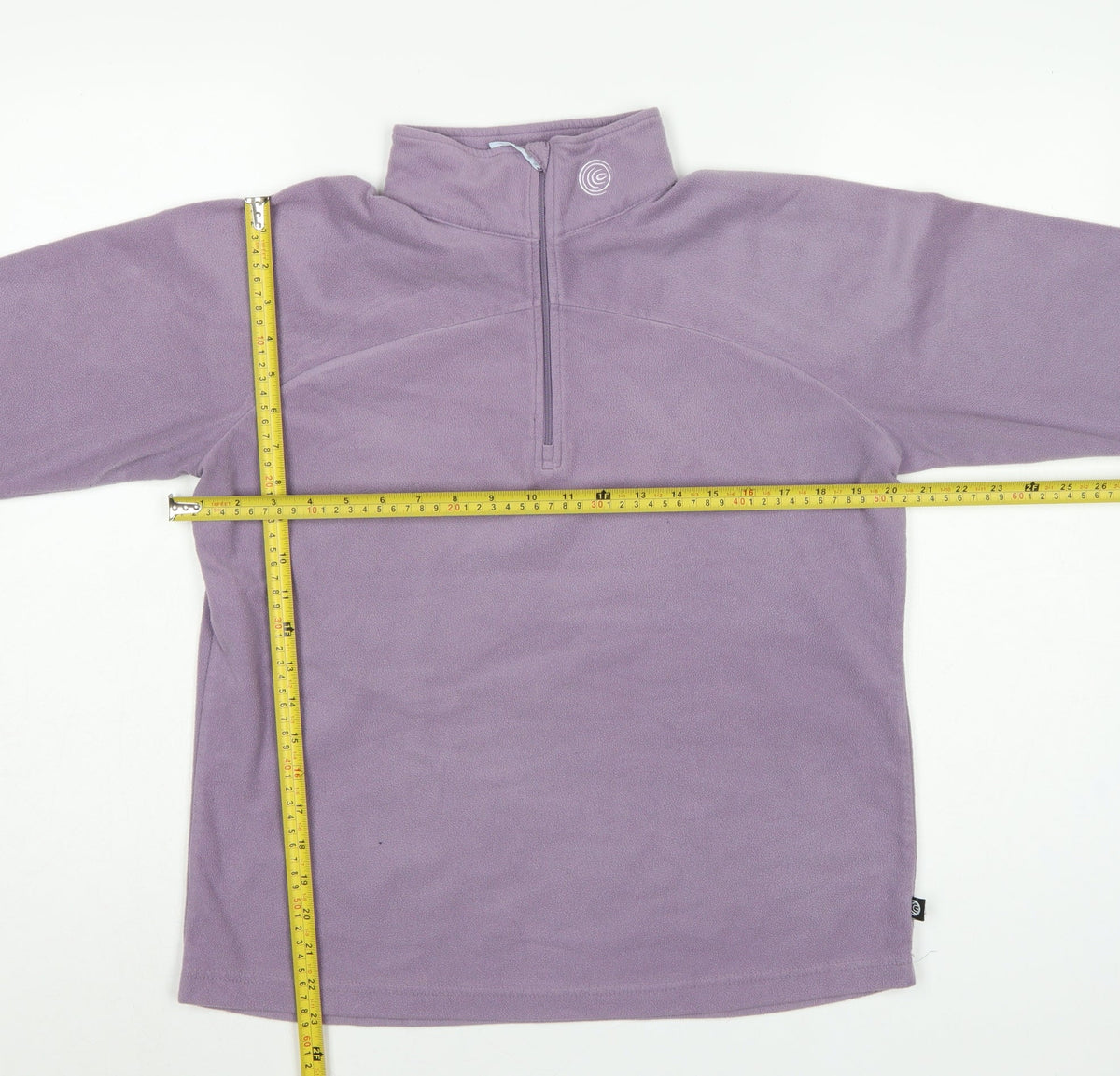 Columbia Women's Purple L 1/4 Zip Fleece Pullover Sweatshirt