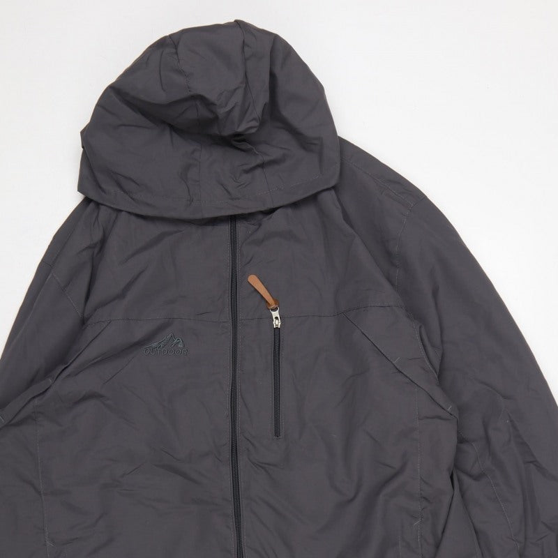 SAPULAS Men’s Black 3XL Hooded Outdoor Windbreaker Jacket