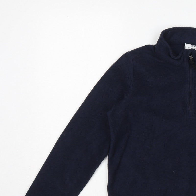TOG24 Boys Blue 12-13 Years Fleece 1/4 Zip Pullover Sweatshirt