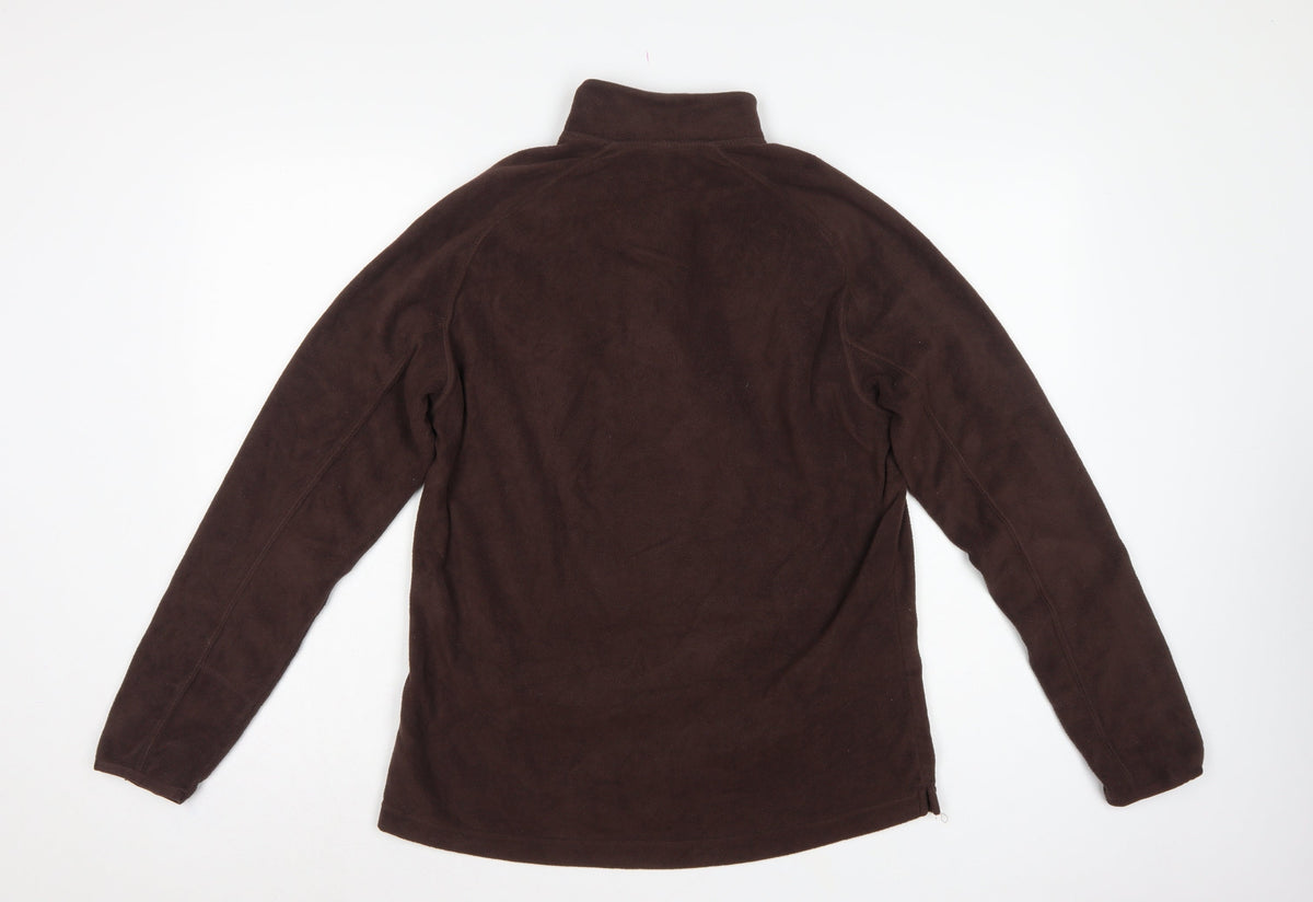 Quechua Women’s Brown XL 1/4 Zip Fleece Pullover Sweatshirt