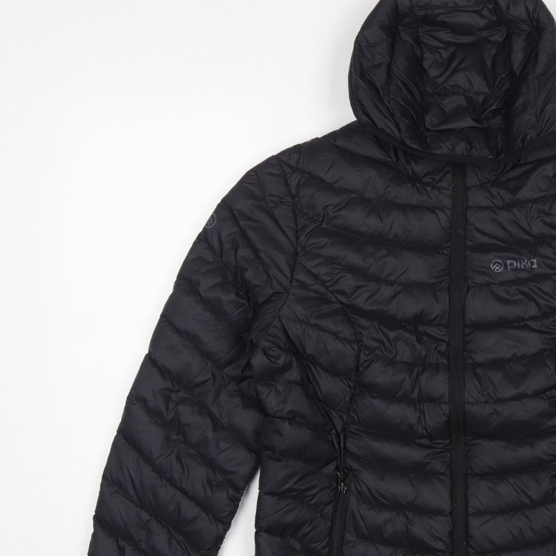 Pika Men's Black S Hooded Puffer Jacket Quilted Insulated Outdoor