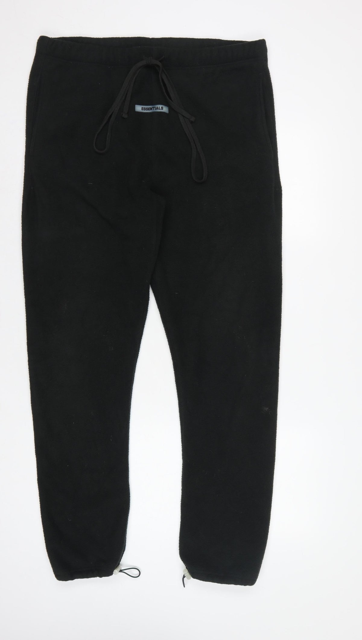 Fear of God Essentials Men’s Black L Fleece Jogger Trousers Logo
