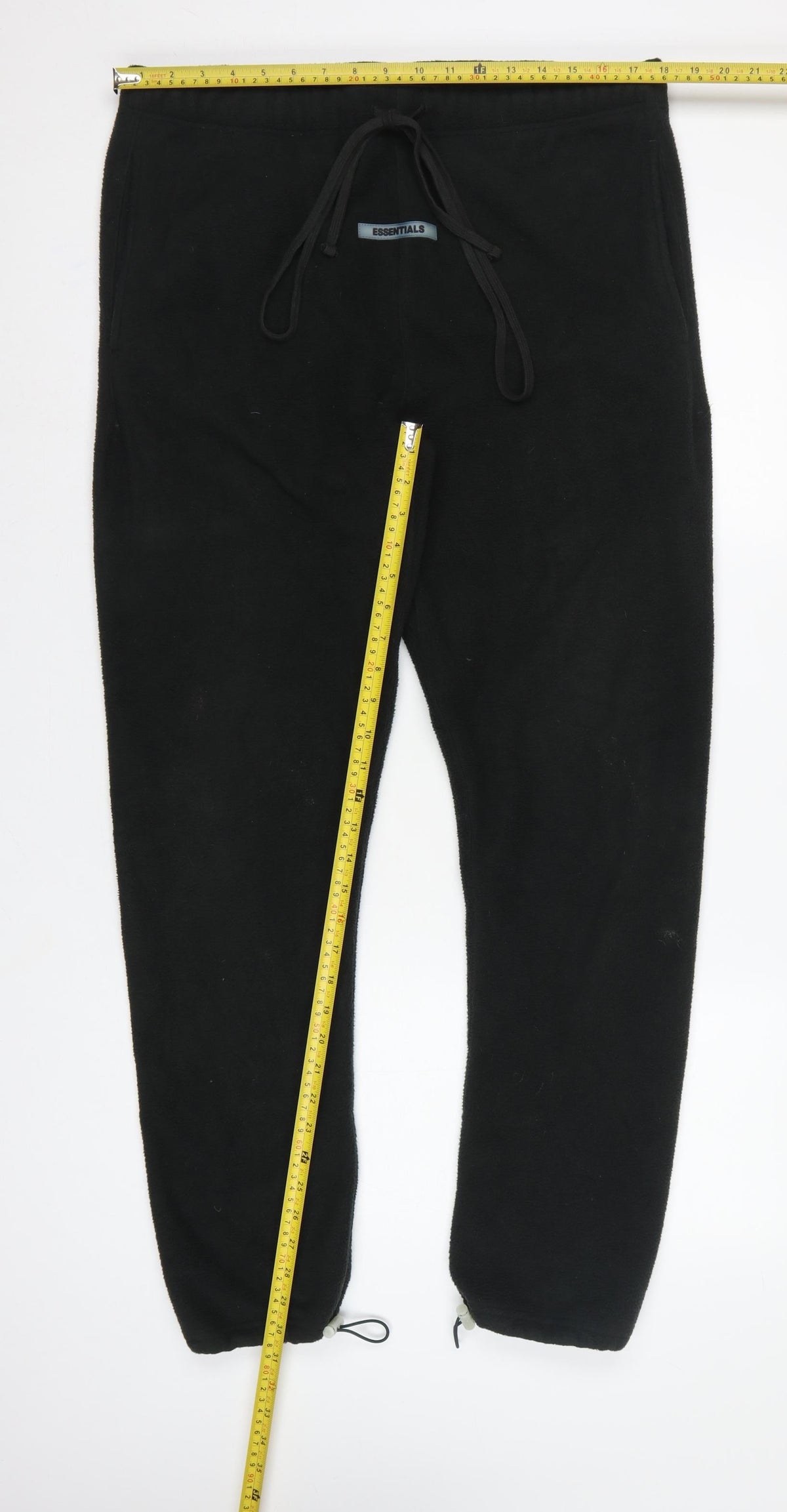 Fear of God Essentials Men’s Black L Fleece Jogger Trousers Logo