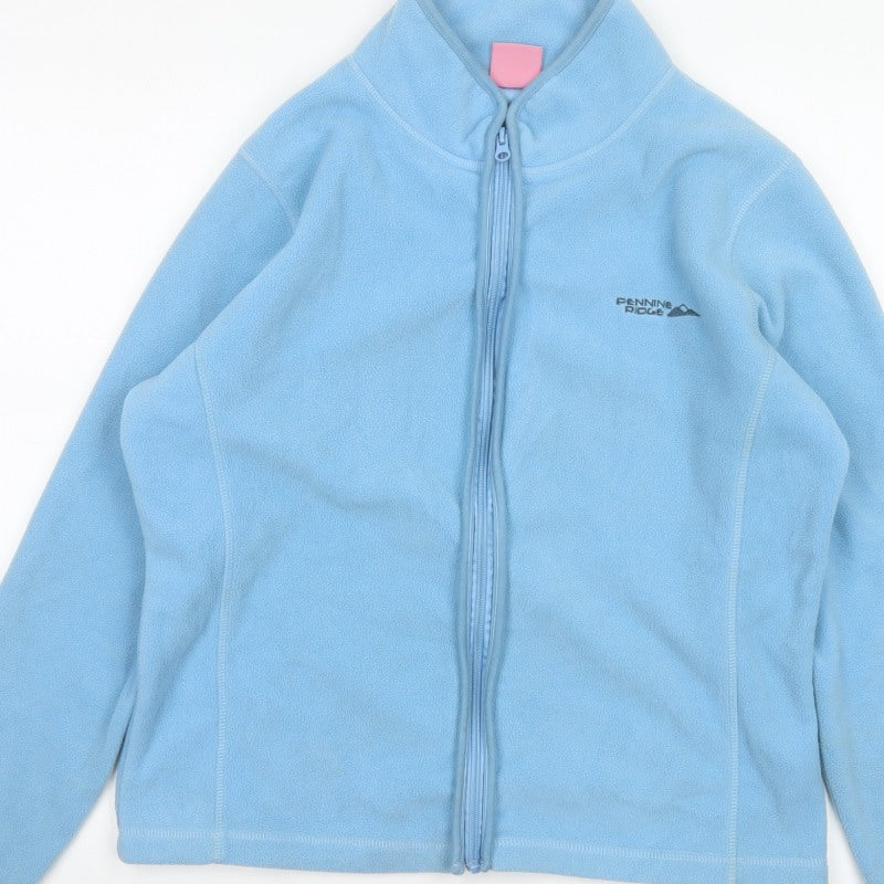 Pennine Ridge Women Blue Size 14 Full Zip Fleece Basic Jacket