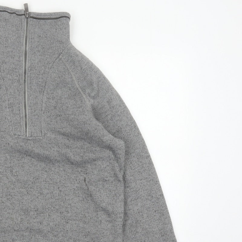 Craghoppers Men Grey S Half Zip Fleece Sweatshirt Outdoor