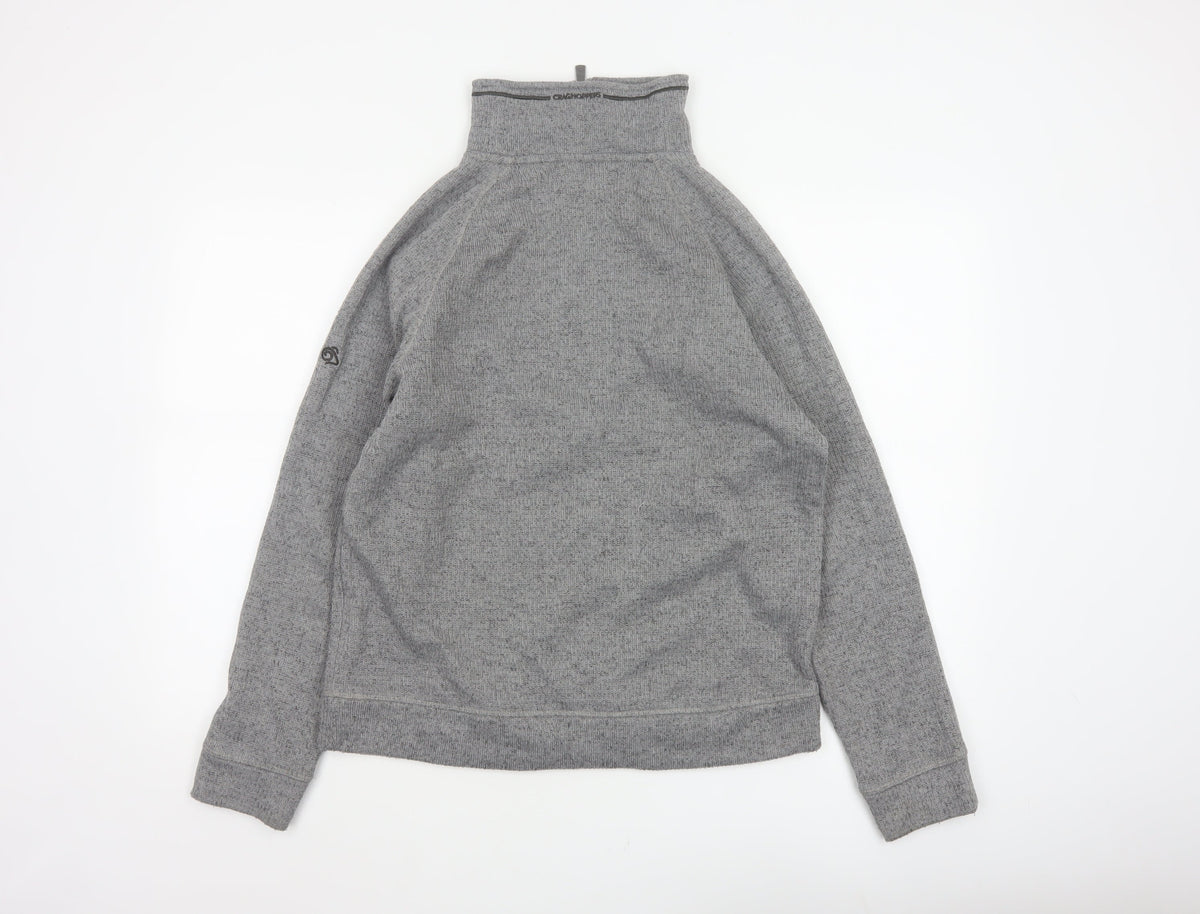 Craghoppers Men Grey S Half Zip Fleece Sweatshirt Outdoor