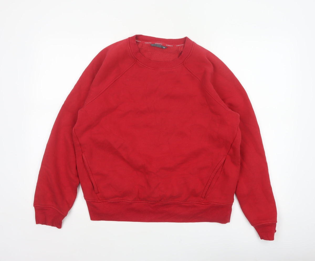 Marks and Spencer Women Red UK 14 Goodmove Pullover Sweatshirt Pockets