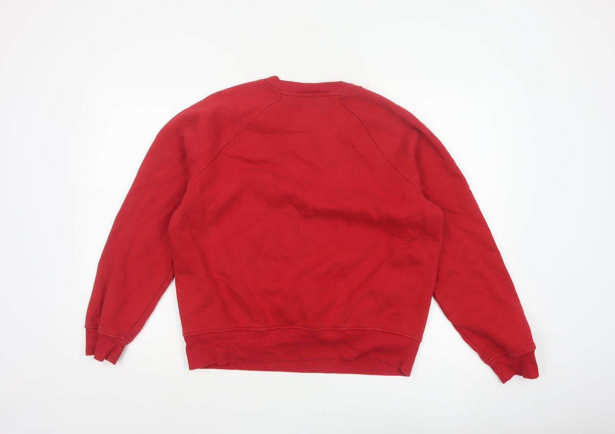 Marks and Spencer Women Red UK 14 Goodmove Pullover Sweatshirt Pockets