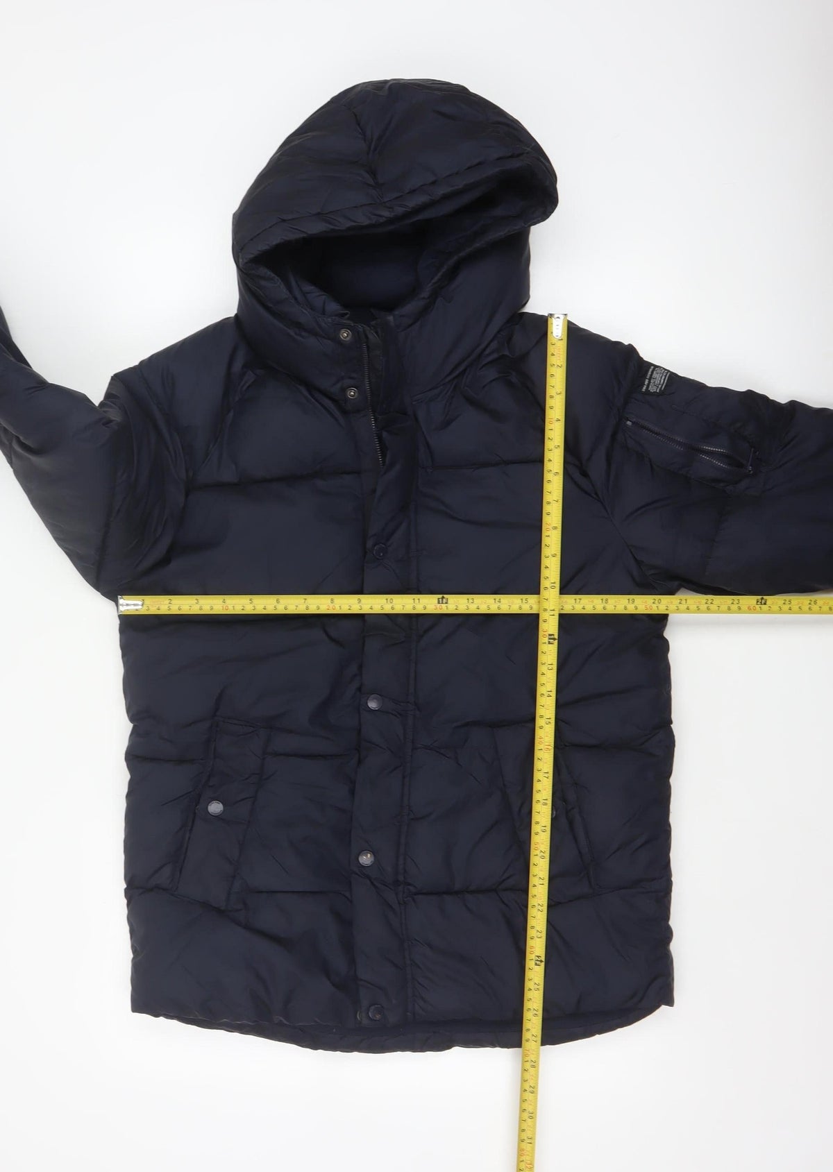 Zara Boys Navy 13-14 Years Hooded Puffer Jacket Padded Winter Coat
