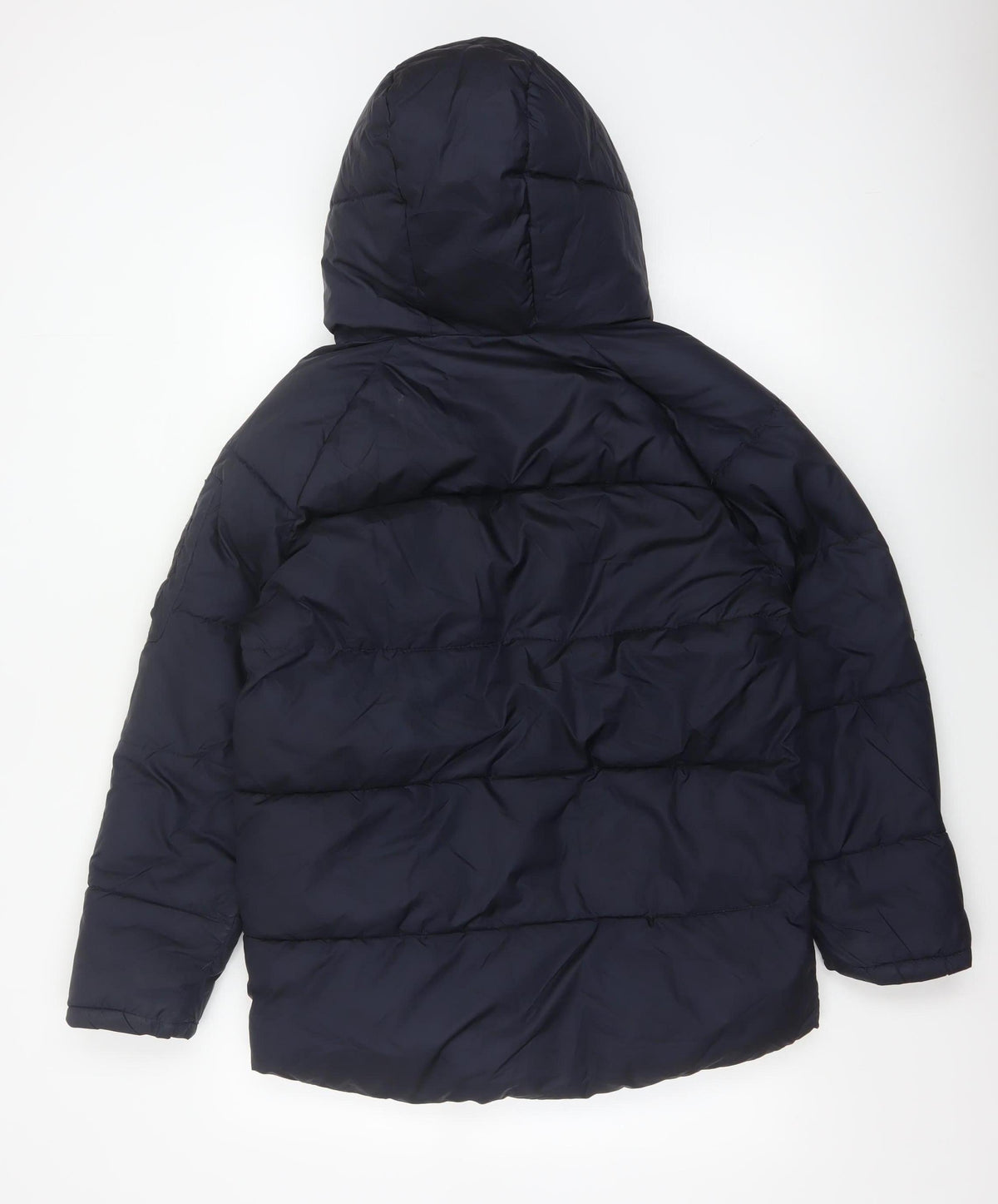 Zara Boys Navy 13-14 Years Hooded Puffer Jacket Padded Winter Coat