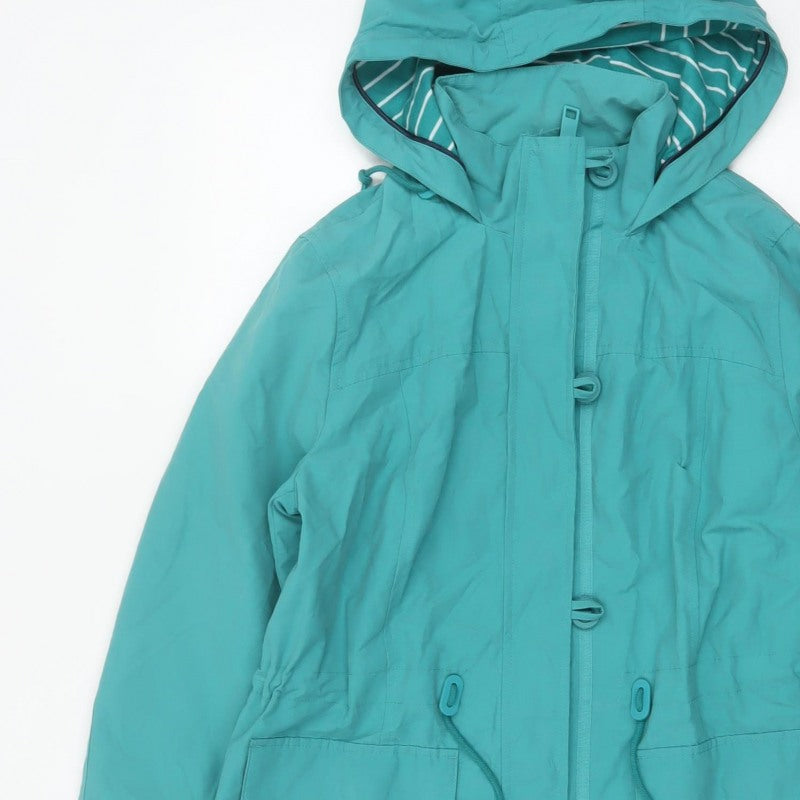 Marks and Spencer Women Green UK 10 Hooded Parka Jacket