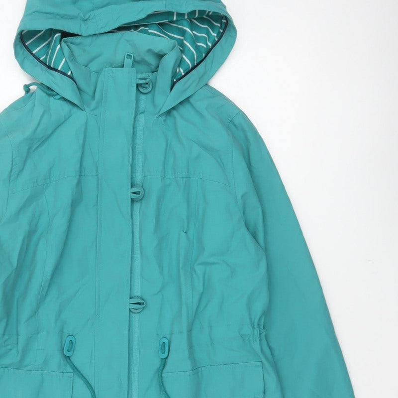 Marks and Spencer Women Green UK 10 Hooded Parka Jacket
