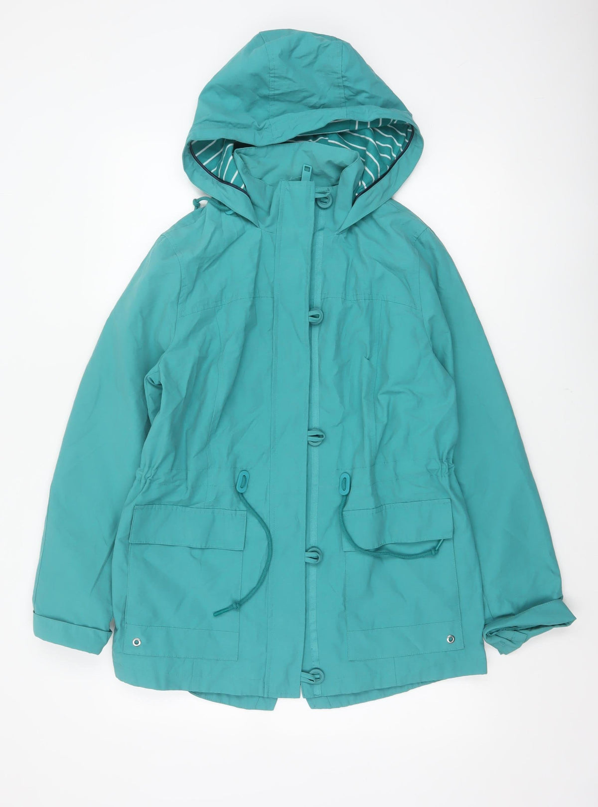 Marks and Spencer Women Green UK 10 Hooded Parka Jacket