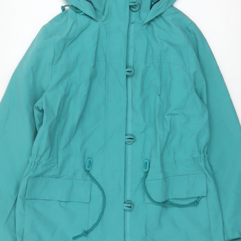 Marks and Spencer Women Green UK 10 Hooded Parka Jacket