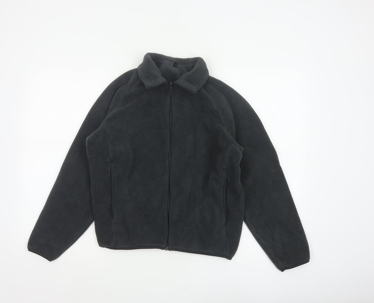 Uniqlo Women’s Black XS Fleece Full Zip Collared Jacket