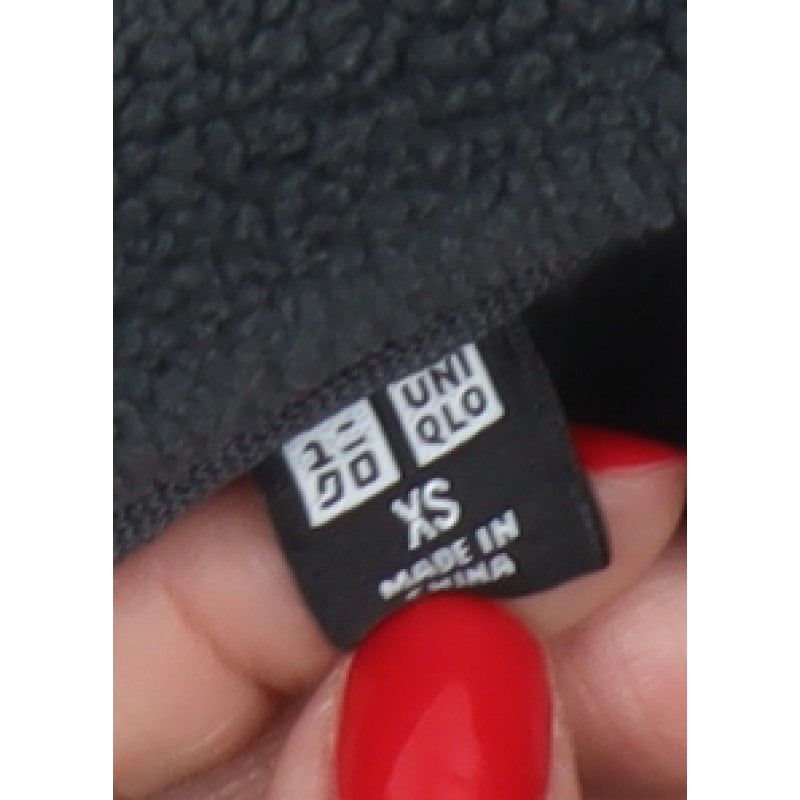 Uniqlo Women’s Black XS Fleece Full Zip Collared Jacket