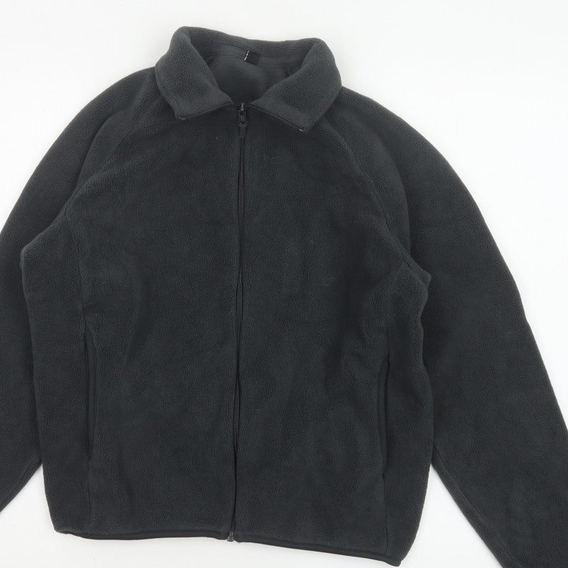 Uniqlo Women’s Black XS Fleece Full Zip Collared Jacket