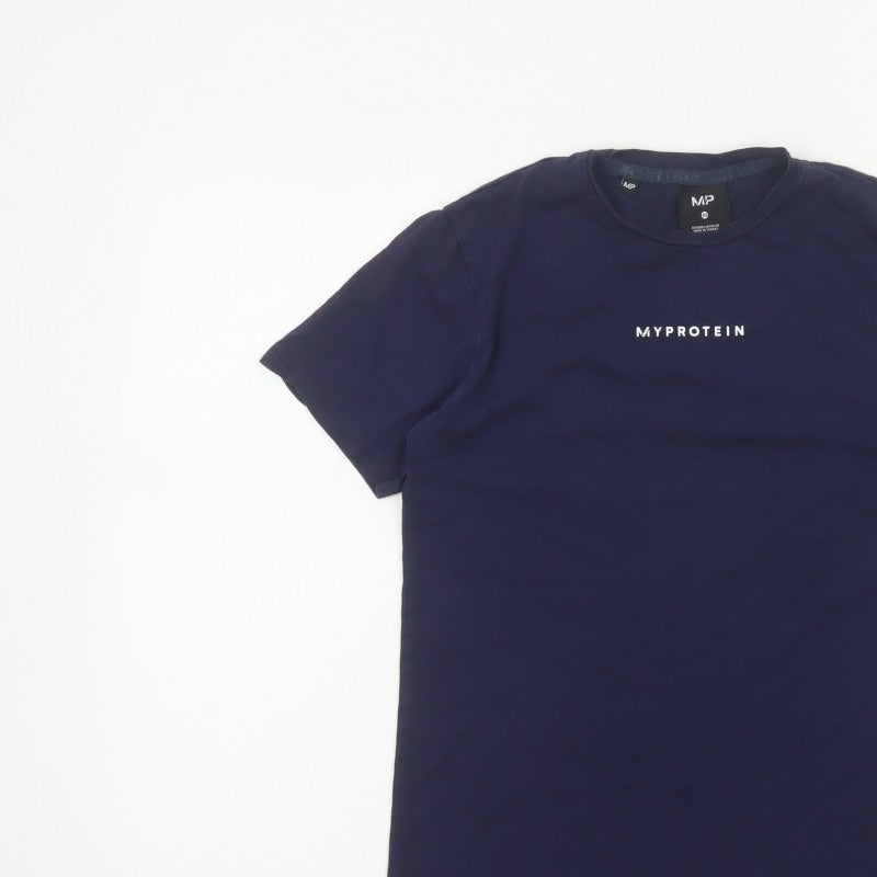 Myprotein Men's Navy XS Logo Crew Neck Short Sleeve T-Shirt
