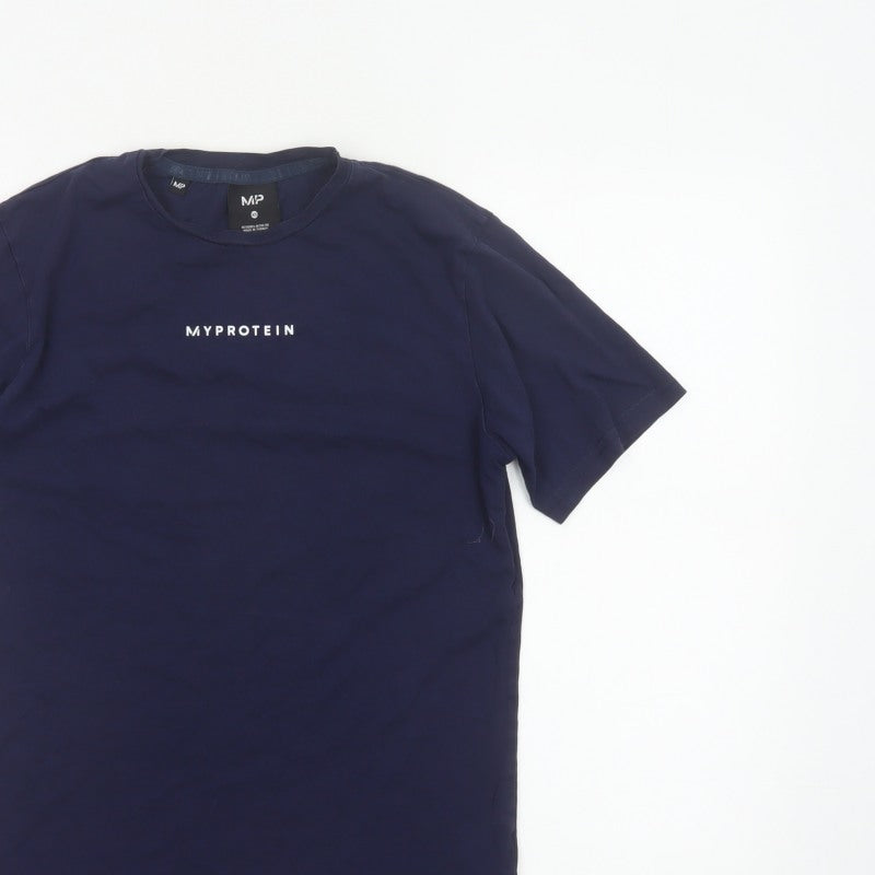 Myprotein Men's Navy XS Logo Crew Neck Short Sleeve T-Shirt