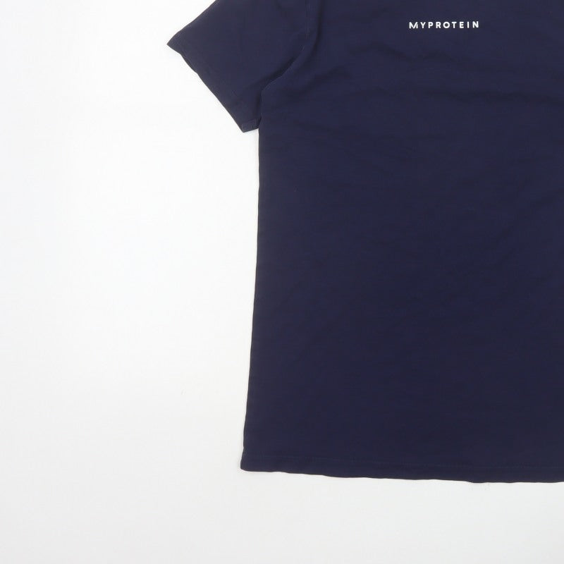 Myprotein Men's Navy XS Logo Crew Neck Short Sleeve T-Shirt