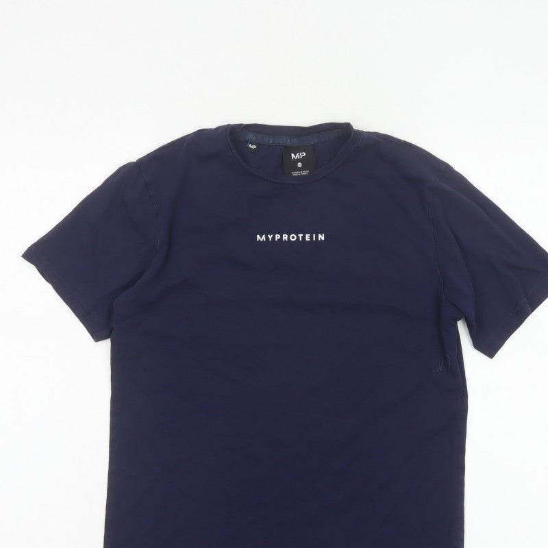 Myprotein Men's Navy XS Logo Crew Neck Short Sleeve T-Shirt