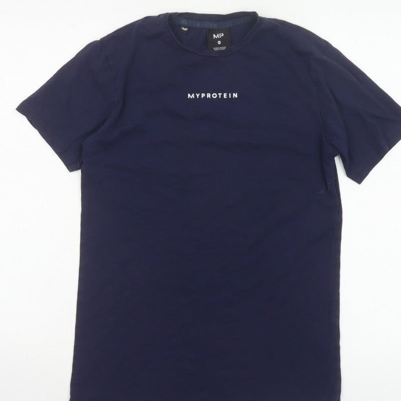 Myprotein Men's Navy XS Logo Crew Neck Short Sleeve T-Shirt