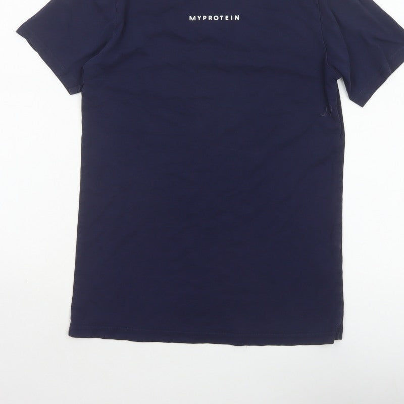 Myprotein Men's Navy XS Logo Crew Neck Short Sleeve T-Shirt