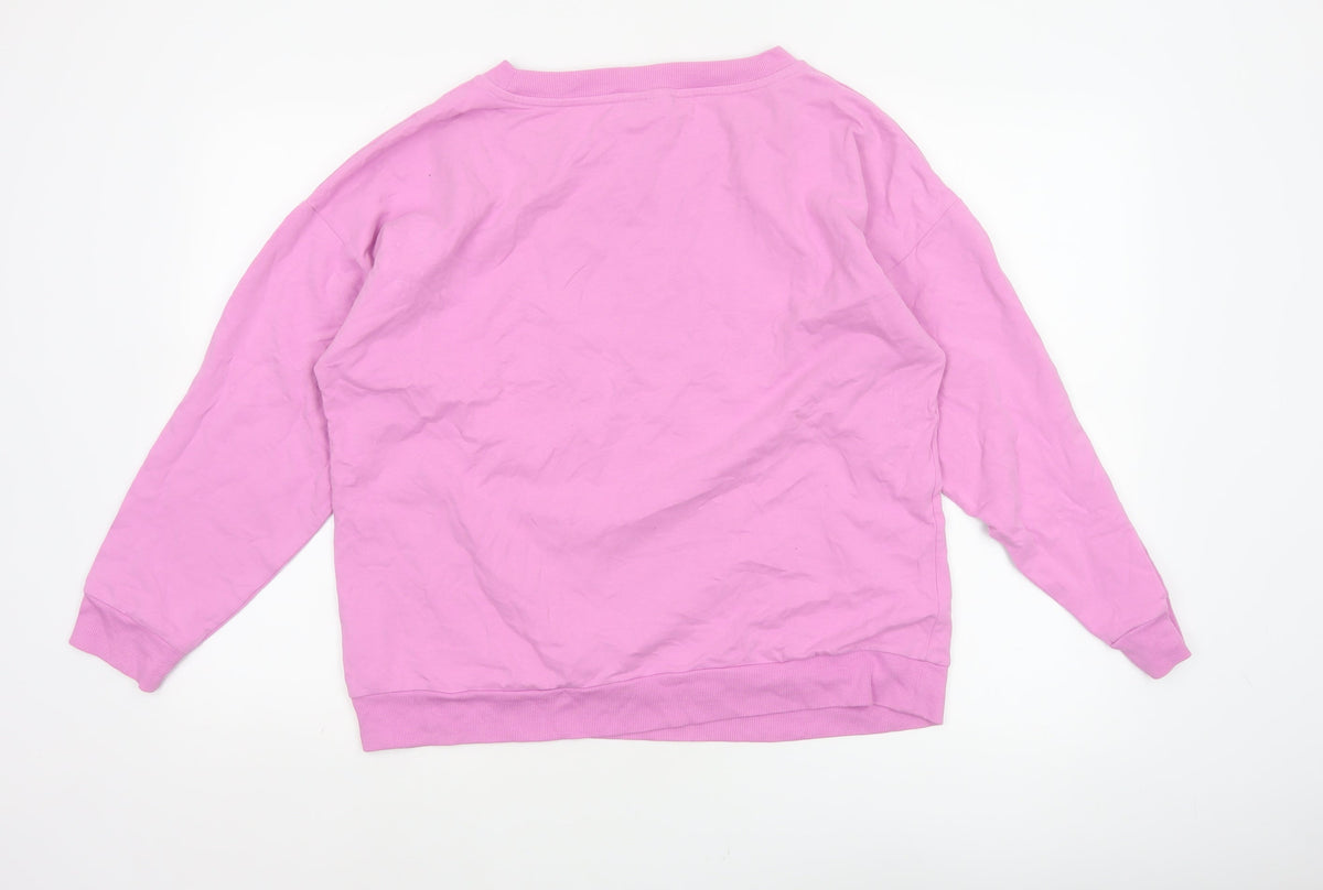 Oliver Bonas Women’s Pink UK 14 Pullover Crew Neck Sweatshirt