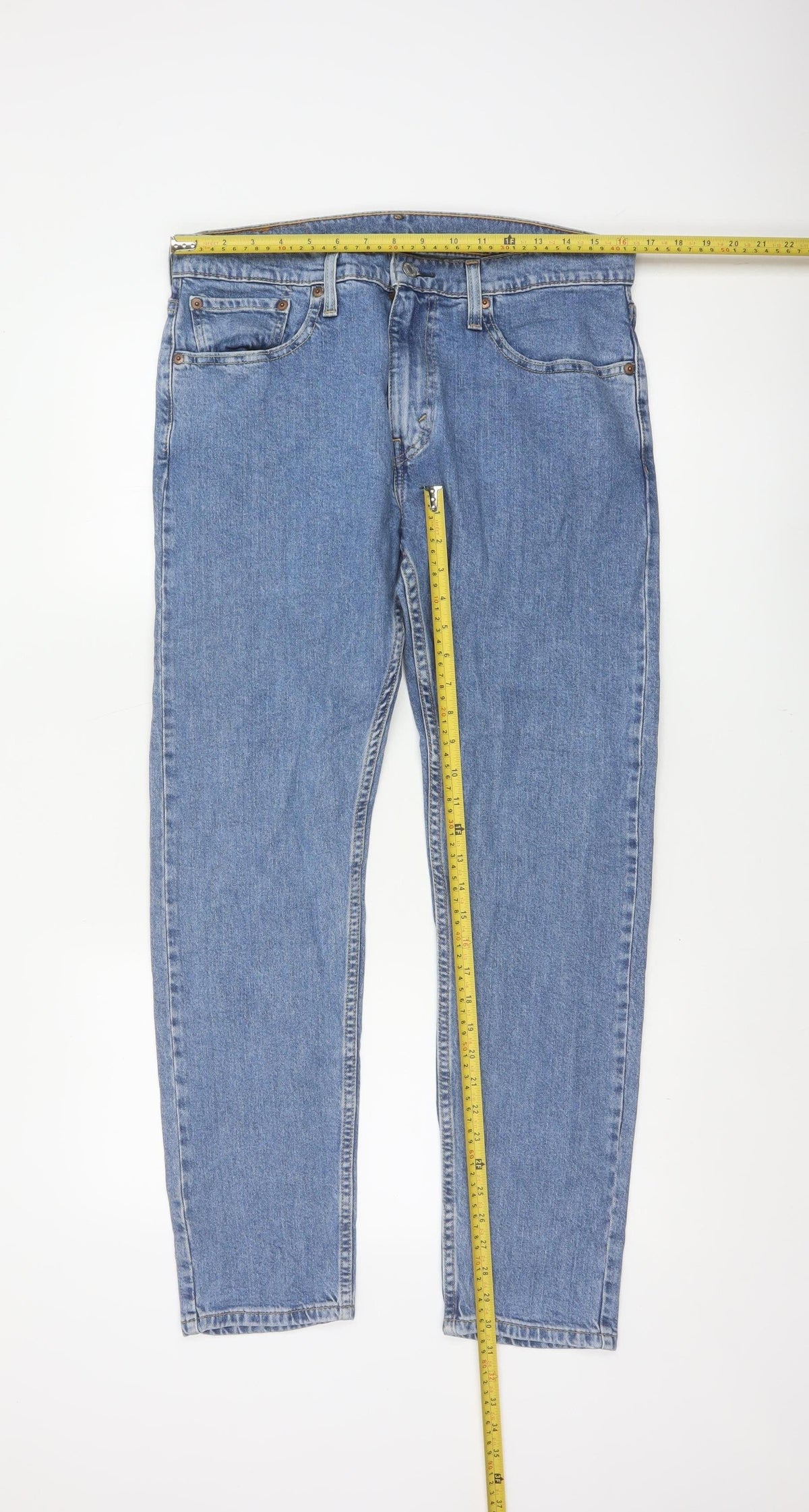 Levi's 512 Lo-Ball Men's Blue W33 Slim Tapered Stretch Jeans