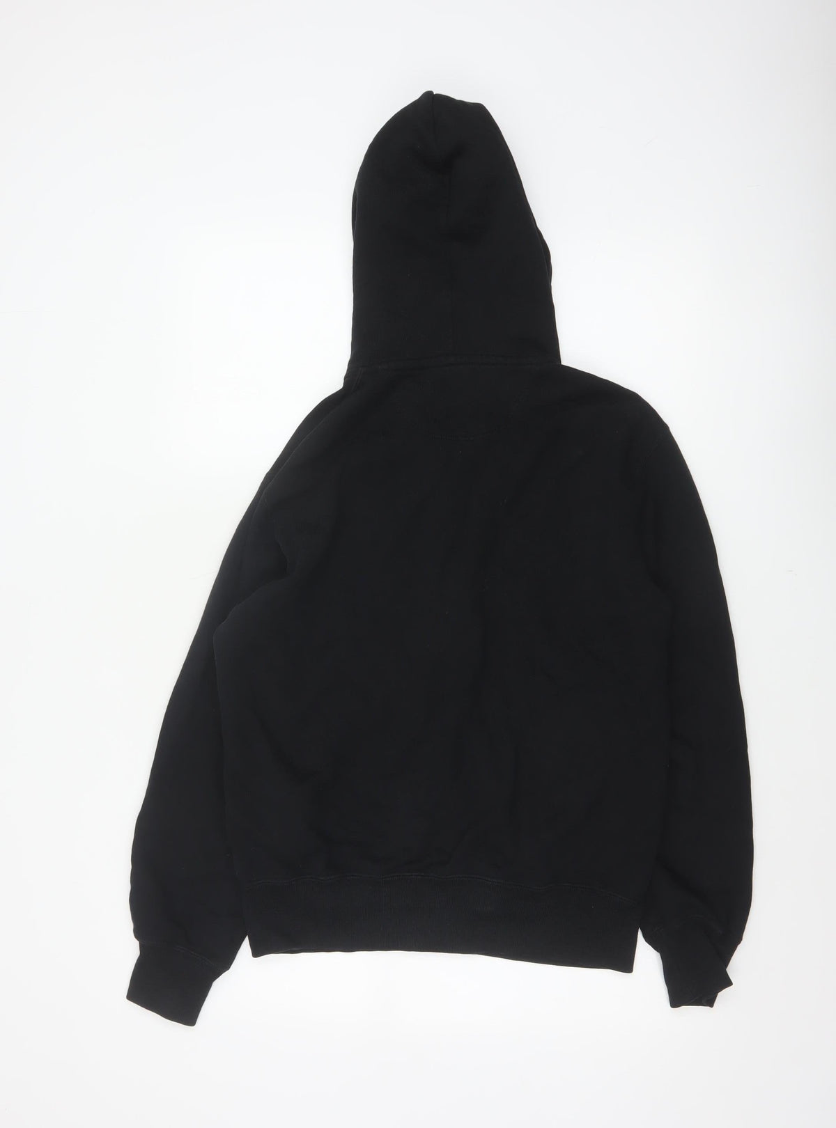 Uniqlo Men’s Black XS Full Zip Hooded Cotton Fleece Hoodie Pockets
