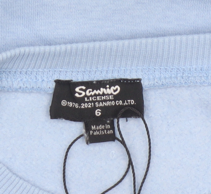 Sanrio Teens Blue Size 6 Hello Kitty Graphic Pullover Sweatshirt