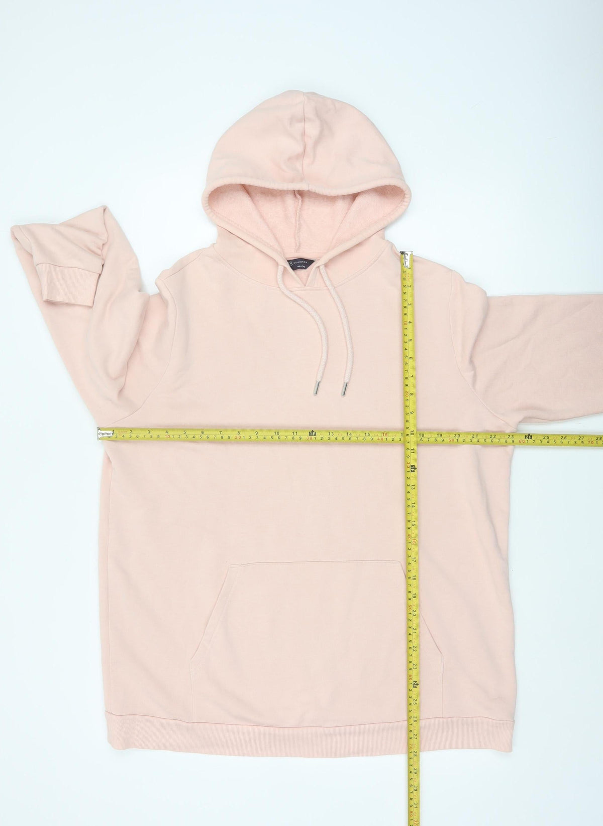 Marks and Spencer Women Pink UK 18 Pullover Hooded Fleece Hoodie