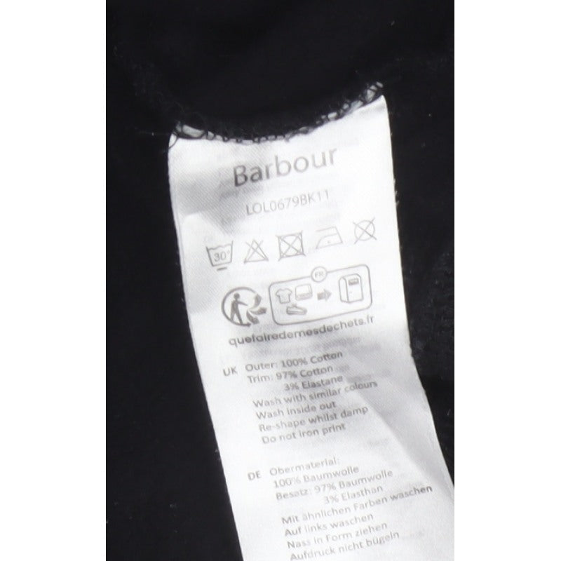 Barbour International Women’s Black UK 16 Logo Crew Sweatshirt