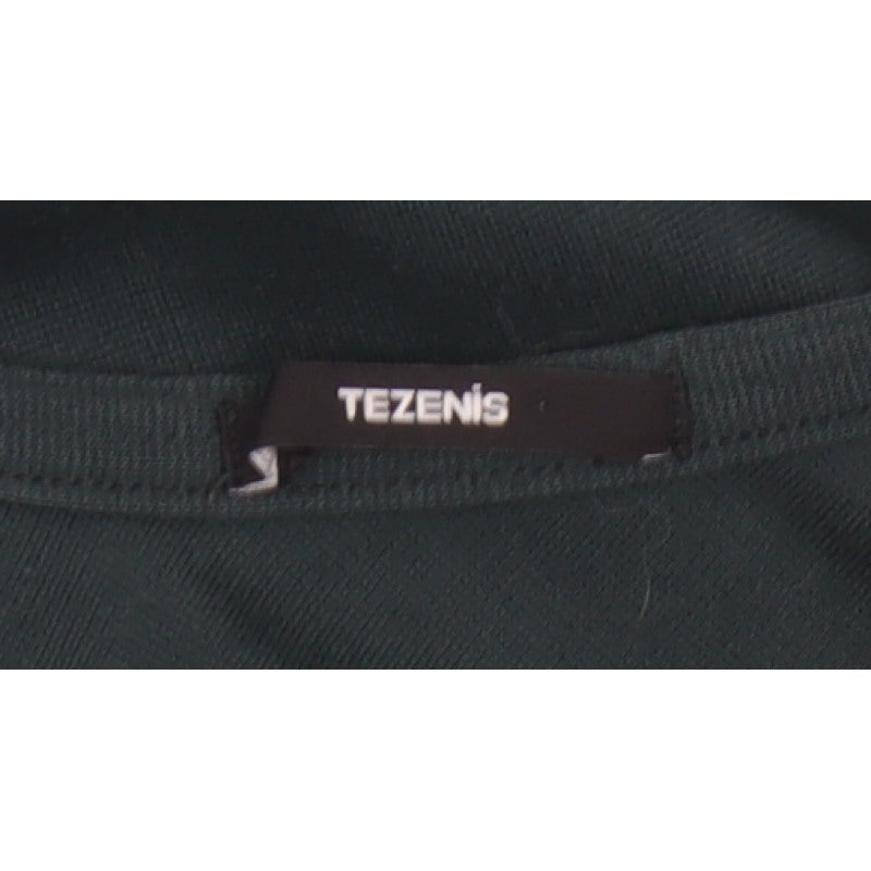Tezenis Women Green M Lace Hem Backless Tie Tunic Blouse