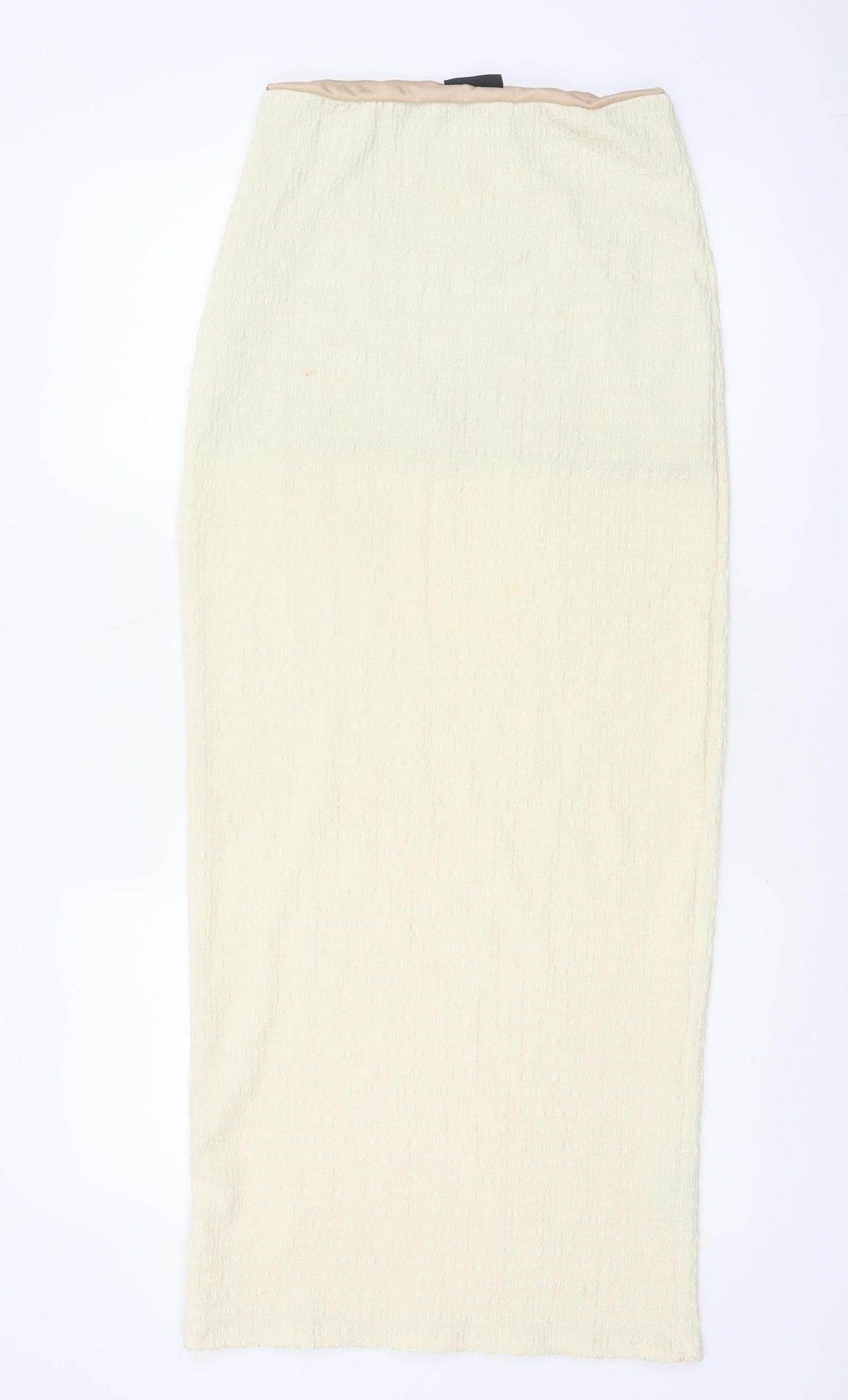 ASOS Design Women’s Ivory UK 8 Pencil Maxi Skirt Textured