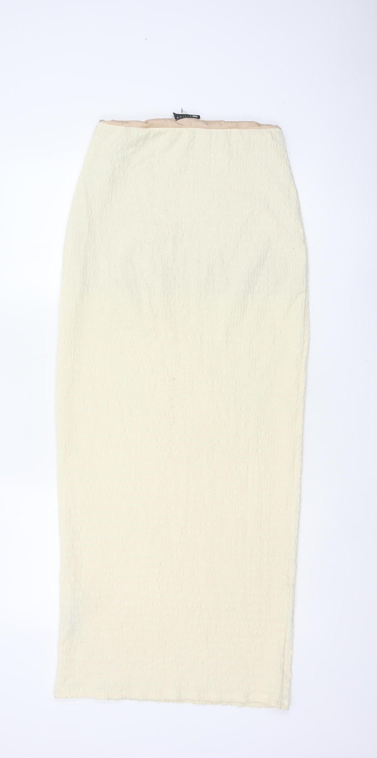 ASOS Design Women’s Ivory UK 8 Pencil Maxi Skirt Textured